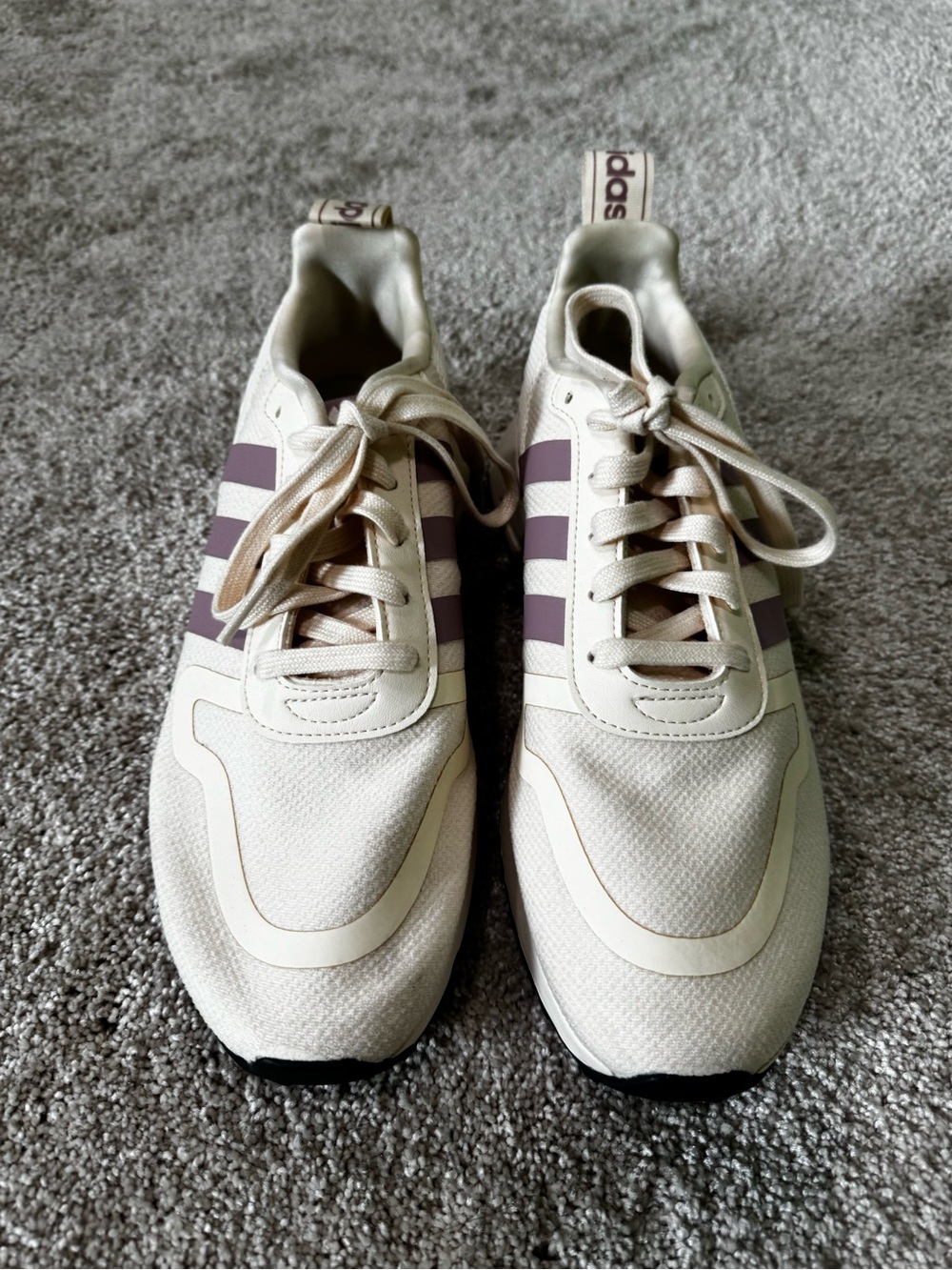 NEW!!! adidas Women’s Multix Cream Sneakers with Mauve Stripes & Animal Print